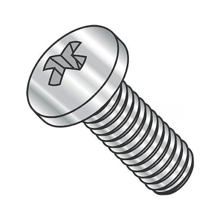 Usa Industrials #0-80 x 5/16 in Phillips Pan Machine Screw, Plain 18-8 Stainless Steel BULK-SCRW-3137